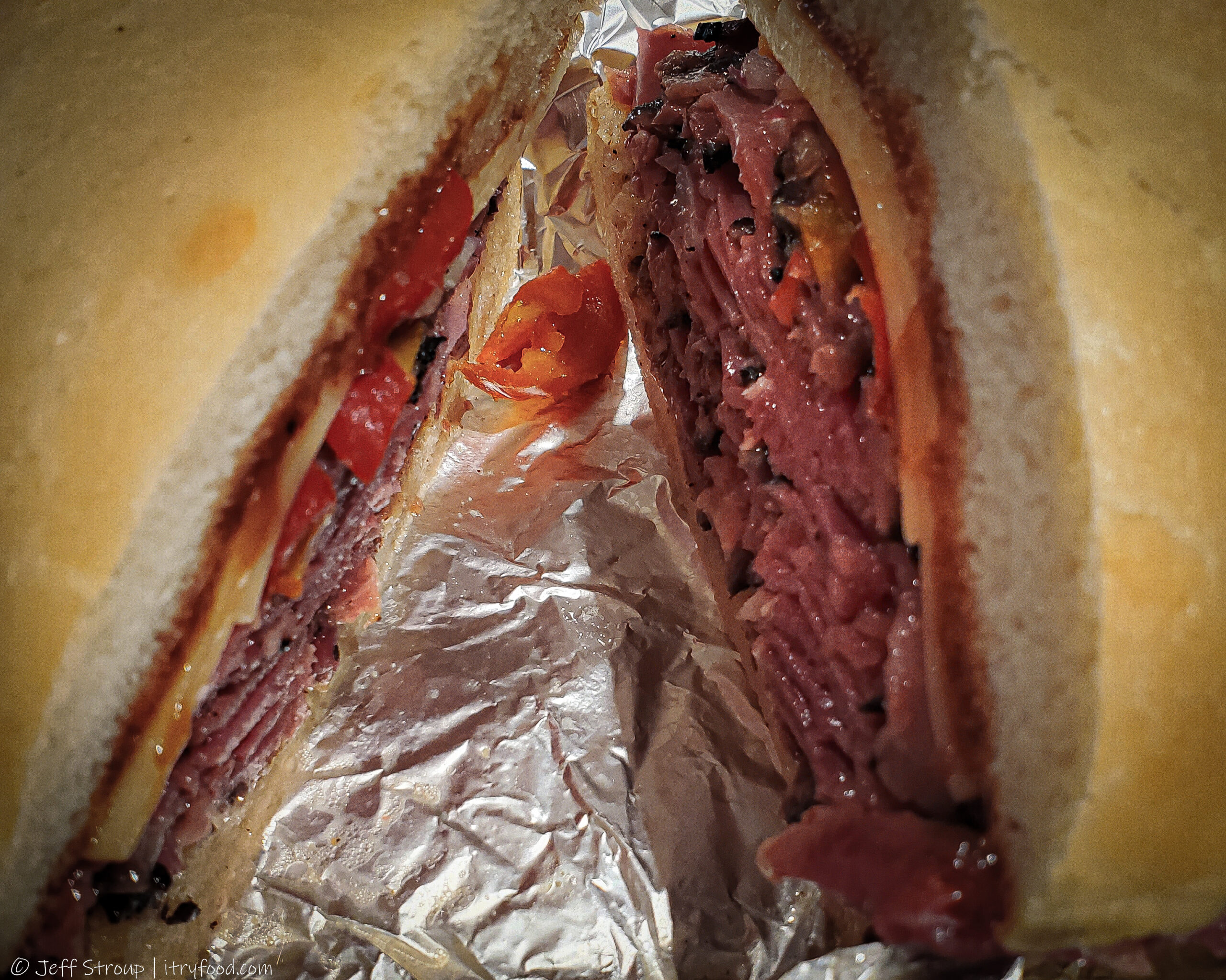 Sam LaGrassa’s Pastrami Diablo sandwich
